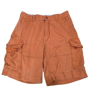 Polo Ralph Lauren Surplus Fit Orange Military Cargo Short Talon Zip Men 34 Y2K